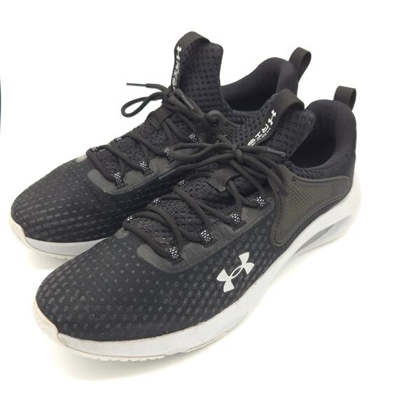 Under Armour HOVR Rise 4 UA Men\'s Size 13 Black White Sneakers